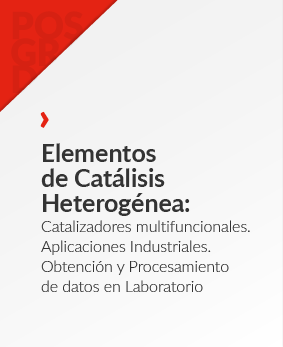 Elementos de Catálisis Heterogénea: Catalizadores multifuncionales. Aplicaciones Industriales. Obtención y Procesamiento de datos en Laboratorio